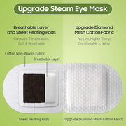 30Packs Steam Eye Mask, Heated Eye Mask Warm Compress for Eyes, Self Heating Warm Eye Masks Disposable Steam Mask for Home...