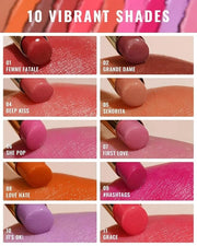 Oulac Moisture Shine Lipsticks Set - Red Orange Purple 3Pcs | Ultra Hydrating Juicy & Glossy, Soild Lip Gloss, Lightweight...