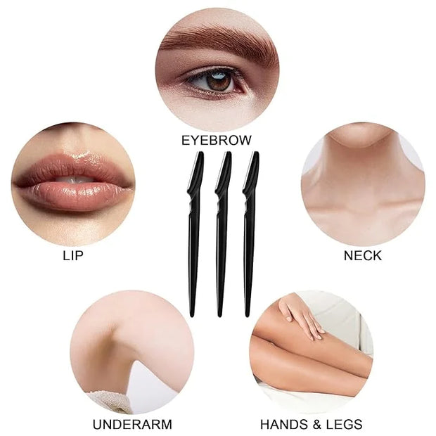 21 Pcs Eyebrow Razors, Face Razors Multipurpose, Exfoliating Dermaplaning Tools, Eyebrow Trimmers Shaver with Safety Cover...