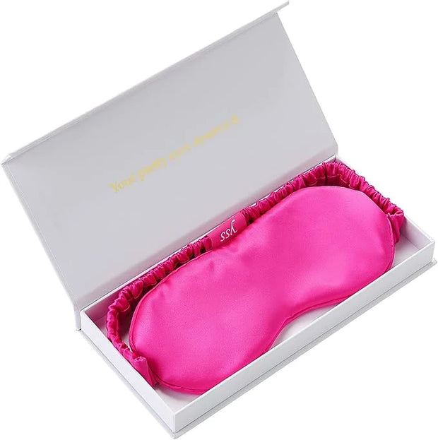 Silk Sleep Mask Light Blocking Luxury 100% Mulberry 19mm Silk Eye Mask Eye Cover Blindfold Ultra Soft Light & Comfy Anti A...