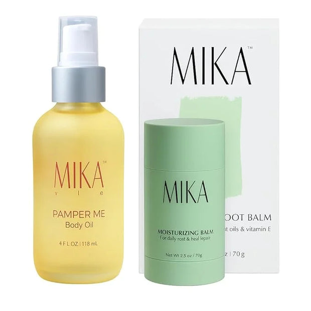 Body Oil & Foot Balm Duo – Organic Moisturizing Skincare Set | Hydrating, Non-Greasy, Clean Beauty | Vegan, Paraben & Phth...