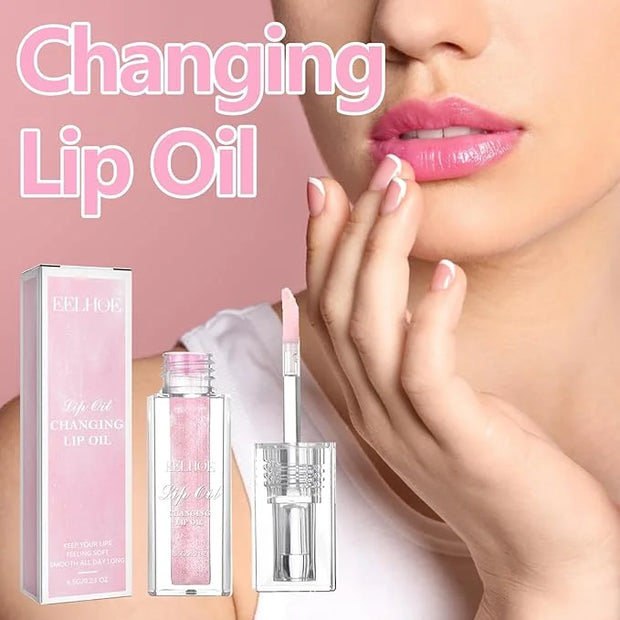 Midnight Boss Up Magic Color Changing Lip Oil Stain Cosmetic PH Actived Moisturizing Hydrating Glow Gloss Tinted Transpare...