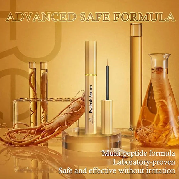 Premium Eyelash Growth Serum: Advanced Vegan Formula for Longer Thicker Lashes – Natural Safe Ingredients in 3ML - Product...