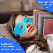 2PCS Reusable Hot Cold Therapy Eye Mask for Puffiness, Dark Circles, Eye Bags, Dry Eyes, Headaches, Migraines, Stress Reli...