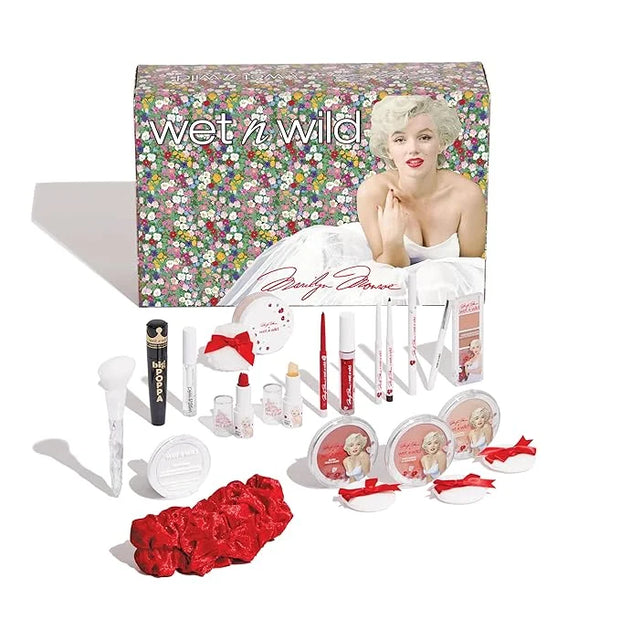 wet n wild Marilyn Monroe Collection PR Box - Makeup Set with Versatile Brushes, Buildable & Blendable Palettes, Vibrant C...