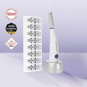 Michael Todd Beauty Sonicsmooth Dermaplane Razor for Women Face + Eyebrow trimmer Dermaplaning System - Peach Fuzz Remover...