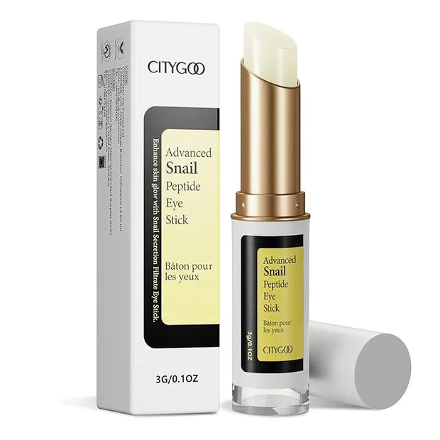 CITYGOO Eye Cream For Dark Circles: Eye Puffiness Under Eye Bags Treatment - Anti-Wrinkle (Snail Eye Stick 1 Count) - Prod...