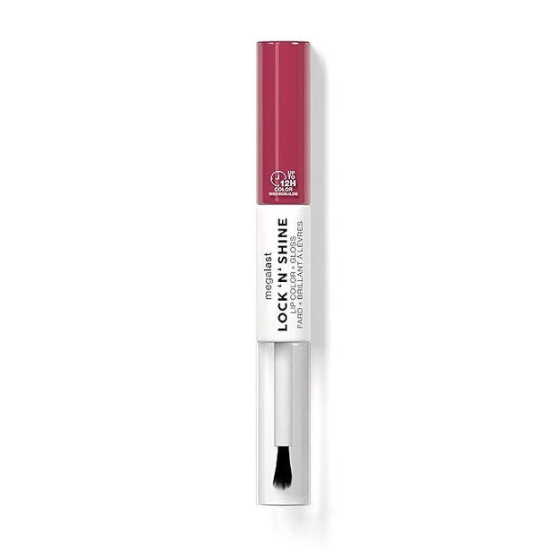wet n wild Megalast Lock 'N' Shine Lip Color + Gloss Lipstick La Pink (Pack of 2) - Product Image
