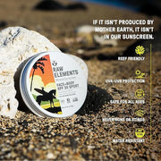 Raw Elements Mike Fields Face & Body Organic Sunscreen Tin SPF 30 - Non-Nano Zinc Oxide, Water-Resistant 80 Min, Reef Safe...