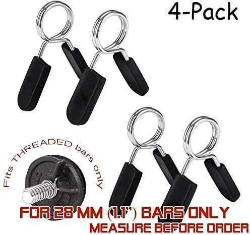 4pcs Spring Clip Collars 28 mm (1.1 inches) - Product Image