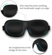 Cute Eye Mask Sleep Mask for Men Women Kids,2 Pack 3D Contoured Cup Sleeping Mask & Blindfold, Concave Molded Night Sleep ...