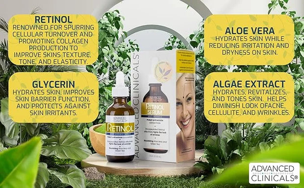 Advanced clinicals retinol facial serum