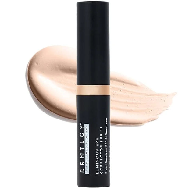 DRMTLGY Luminous Eye Corrector SPF 41, Under Eye Color Corrector for Dark Circles, Anti-Aging Tinted Eye Cream, Hydrating ...