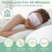 48 Packs Steam Eye Mask Disposable Self Heating Eye Mask for Dry Eyes Spa Warm Sleep for Home Office Travel Eyestrain Reli...