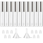 GTHER 10PCS 10ML Empty Lip Gloss Containers Tube with Wand, Refillable Lip Balm Bottles, Lipstick Sample Container and Fun...