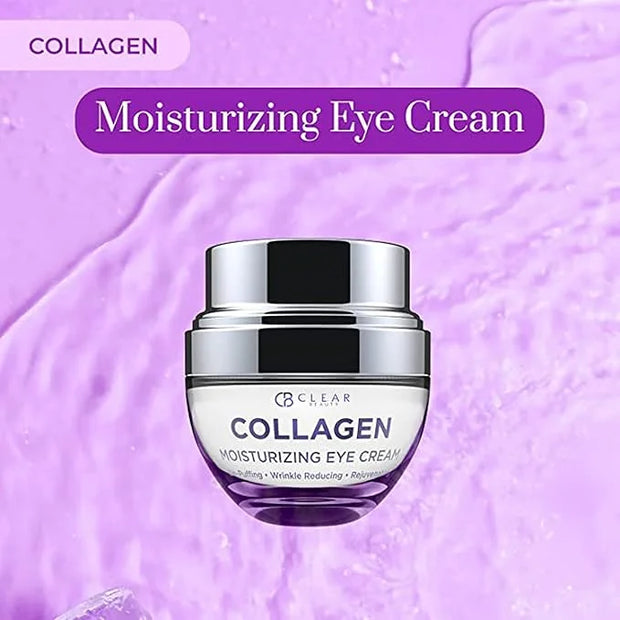 Collagen Eye Cream - Moisturizing, Plumping & Reduces Dark Circles & Wrinkles - Dermatologist Tested, Clean Beauty & Cruel...