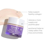 Derma E Advanced Peptides and Collagen Moisturizer – Double Action Face Cream with Peptide Complex – Intense Natural Colla...