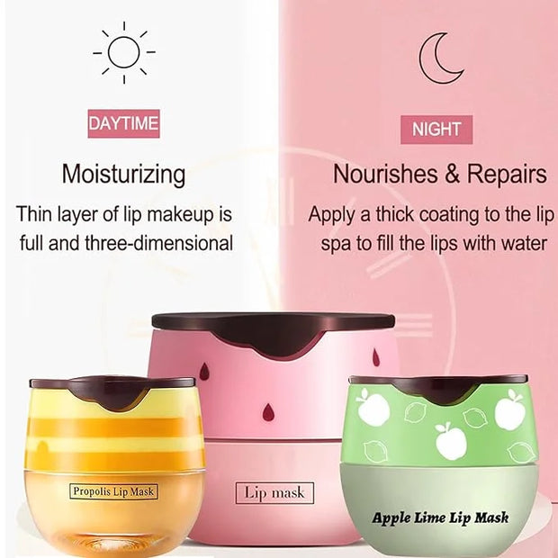 3 PCS Bee Lip Balm Lip Sleeping