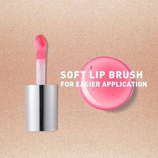 3 PCS Hydrating Lip Glow Oil Lip Stain, Moisturizing Nourishing Lip Gloss,High Shine, Smooth Finish Gloss Tinting And Non-...