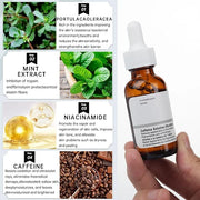 Caffeine eye serum for reducing
