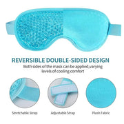 2PCS Reusable Hot Cold Therapy Eye Mask for Puffiness, Dark Circles, Eye Bags, Dry Eyes, Headaches, Migraines, Stress Reli...
