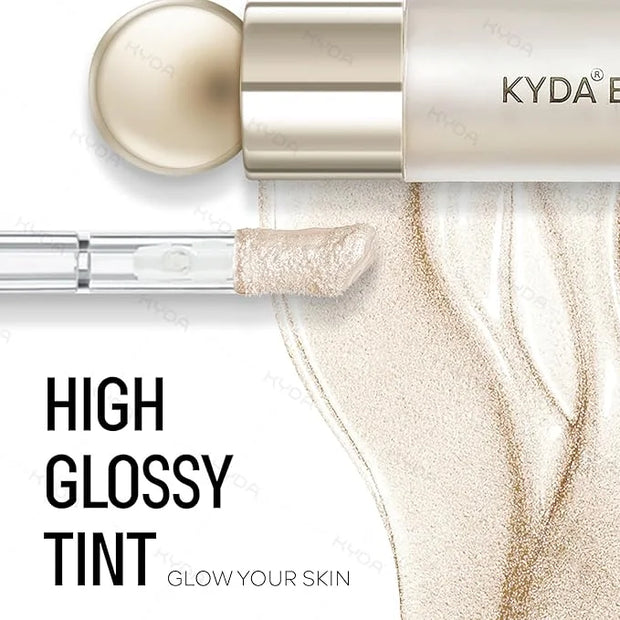 KYDA Liquid Highlighter, Natural Shimmer Tinted, Lasting Glossy Finish, Silky Creamy Lightweight Cover, Radiant Glow Face ...