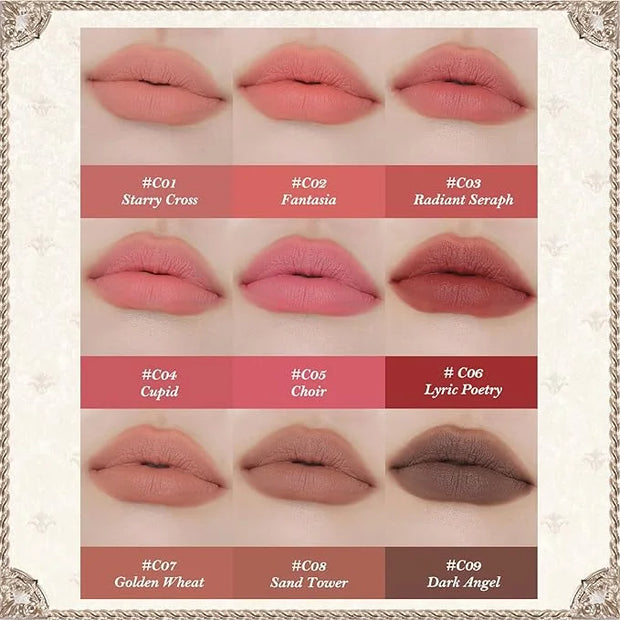 Flower Knows Violet Strawberry Rococo Glowy Lip Gloss G01 Little Angel Matte Lipstick C06 - Product Image