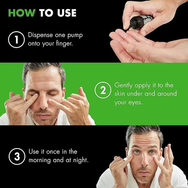 Tiege Hanley Mens Under Eye Cream for Dark Circles, EYES (2-Pack) - Eye Cream for Puffiness & Bags Under Eyes - Firming An...