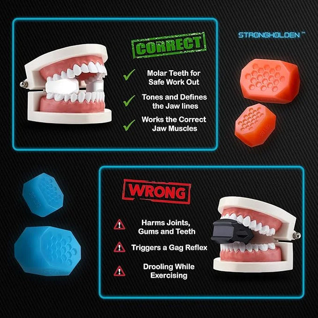 Jaw Exerciser for Men & Women (3 Levels - Product Image