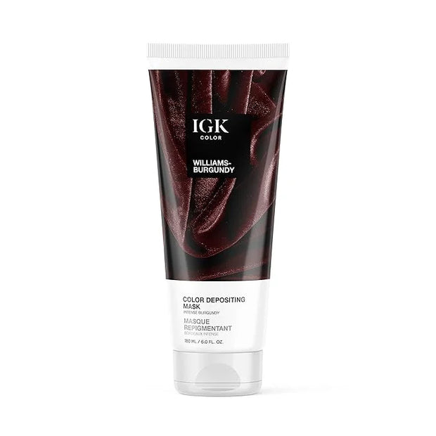 IGK Hair Gloss Toner & Color Depositing Mask | Intense Burgundy Semi-Permanent | Vegan + Cruelty Free | Williams Burgundy ...