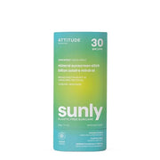 ATTITUDE Mineral Sunscreen Stick with Zinc Oxide, SPF 30, EWG Verified, Plastic-Free, Broad Spectrum UVA/UVB Protection, D...