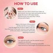 Eyelash Growth Serum, Lash Serum for Eyelash Growth, Eyelash Serum to Grow Lashes in 3-4 Weeks, Lash Growth Serum & Brow G...
