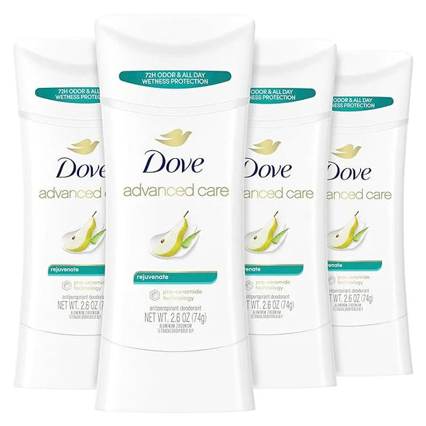Dove Advanced Care Antiperspirant Deodorant Stick Rejuvenate 4 Count to help skin barrier repair after shaving by boosting...