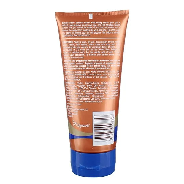 Banana Boat Summer Color Self Tanning Lotion, 6oz | Deep Dark Color for All Skin Tones, Self Tanner Lotion, Gradual Tannin...