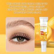 Vitamin C Eye Cream For Dark Circles, Under Eye Cream Anti Wrinkles For Reduce Puffiness And Bags Fine Lines, Wrinkles, Hy...