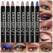 evpct 8Pcs Cream Eye Shadow Brightener Sticks Set for Eyes, Sand Orchid Rose Desert Ginger Caramel Midnight blue Blue Glit...