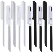 10 Pieces Eyebrow Razor for Women Facial Shaver Razor Brow Shaper Eyebrow Trimmer Dermaplaner Shaping Tool with Cover (Sil...