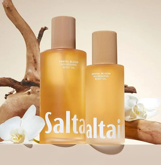Saltair Body Oil. Jumbo Size Santal Bloom After Shower and Bath Oil Moisturizer for Women and Men. Botanical, Non-Greasy, ...
