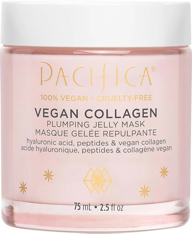 Pacifica Vegan Collagen Plumping Jelly Mask – Overnight Hydrating Face Mask with Vegan Collagen, Squalane & Hyaluronic Aci...