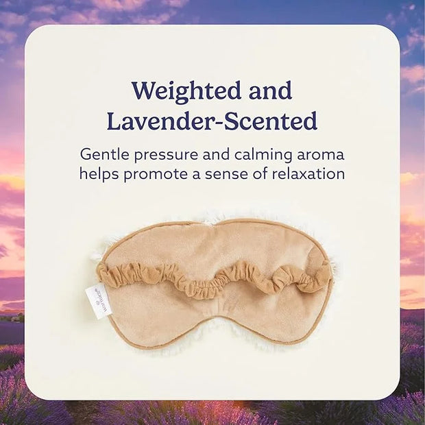 warmies Microwavable Eye Mask for Warmth & Comfort - Heating & Cooling Compress for Calming Relaxation - Weighted & Heated...