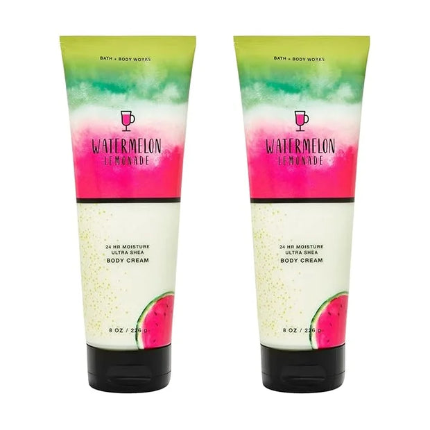 Bath and Body Works Gift Set of of 2 - 8 oz Body Cream - (Watermelon Lemonade) - Product Image