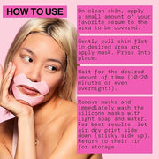 Pacifica Beauty Reusable Lip Line Mask, Skincare, Silicone Mask, For Fine Lines and Wrinkles, Lift and Firm, Pair with Ser...