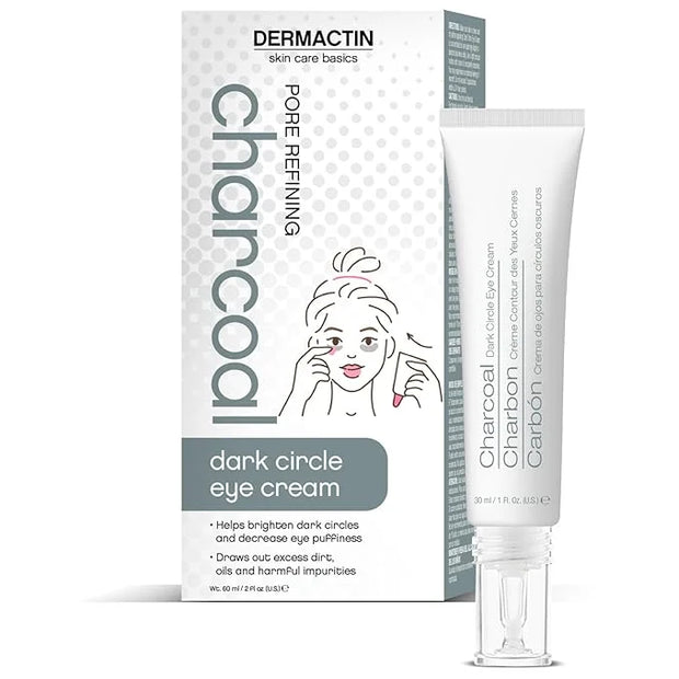 Skin Care Basics Pore Refining Charcoal Dark Circle Eye Cream 2 oz. - Eye Cream for Dark Circles, Eye Puffiness - Dark Cir...