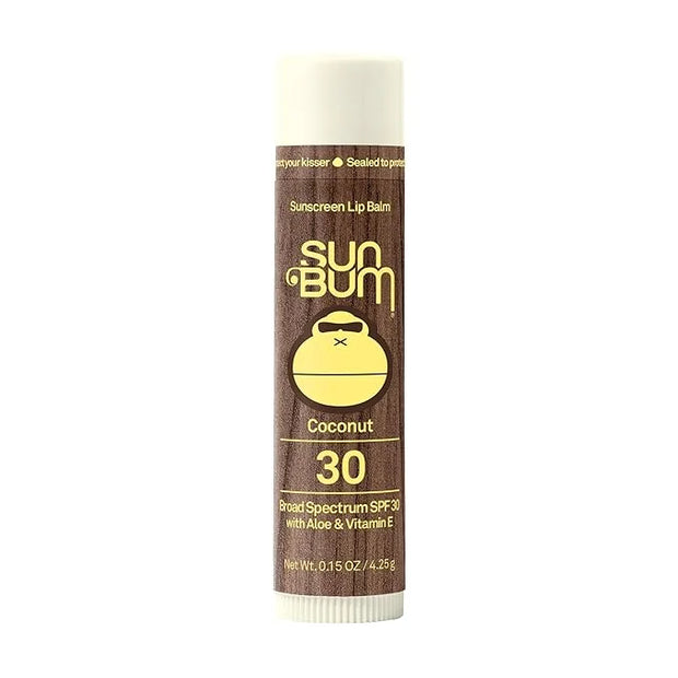 Sun Bum SPF 30 Sunscreen Coconut Lip Balm - Moisturizing Aloe Vera and Vitamin E - Vegan and Cruelty Free - Broad Spectrum...