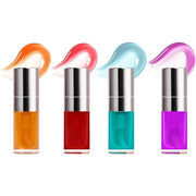 Plumping Lip Oil, 4PCS Hydrating Lip Glow Gloss Moisturizing Tinted Lip Balm Lasting Nourishing Protects Soothes, Comforts...