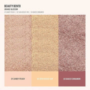 Kaja Beauty Bento Collection - Bouncy Eyeshadow Trio | Peach Orange Tones, Travel Size, 02 Orange Blossom, 2019 Allure Bes...