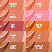 Maybelline Sunkisser Multi-Use Liquid Blush and Bronzer, Blendable, Longwear, Glowy Make Up, Blazing Blush, 1 Count - Prod...