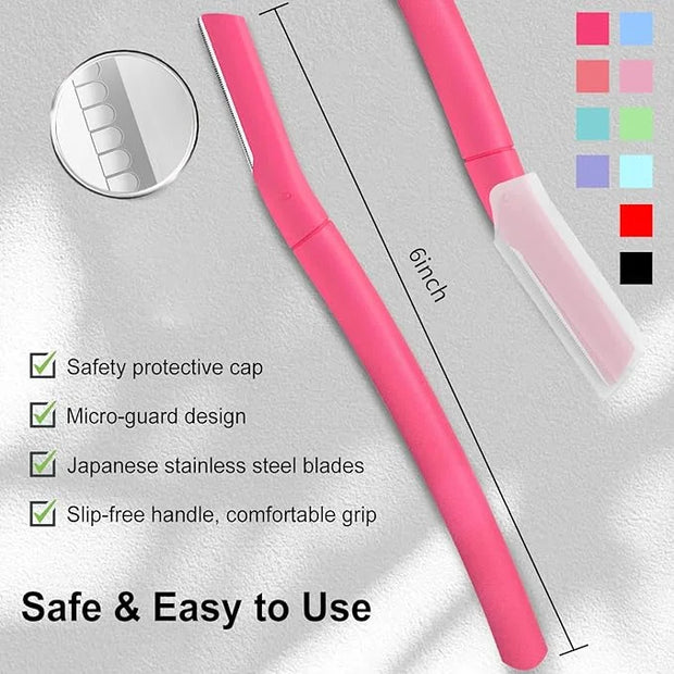 Face Razors for Women, Dermaplane Razor for Women Face, Eyebrow Razor, Facial Razors, Dermaplaning Tool, Gentle Skin Exfol...