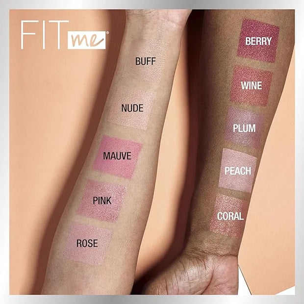 Maybelline Fit Me Powder Blush, Lightweight, Smooth, Blendable, Long-lasting All-Day Face Enhancing Makeup Color, Mauve, 1...