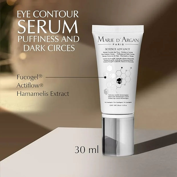 Marie d'Argan Eye Contour Serum - Puffiness and Dark Circles - relieves bags puffiness, reduces wrinkles, fades dark circl...